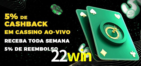 Promoções do cassino ao Vivo 22win